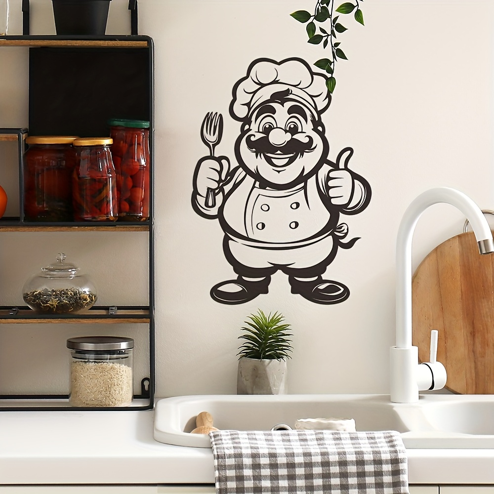 Home Bathroom Tiles Design - A Playful Chef Design with a