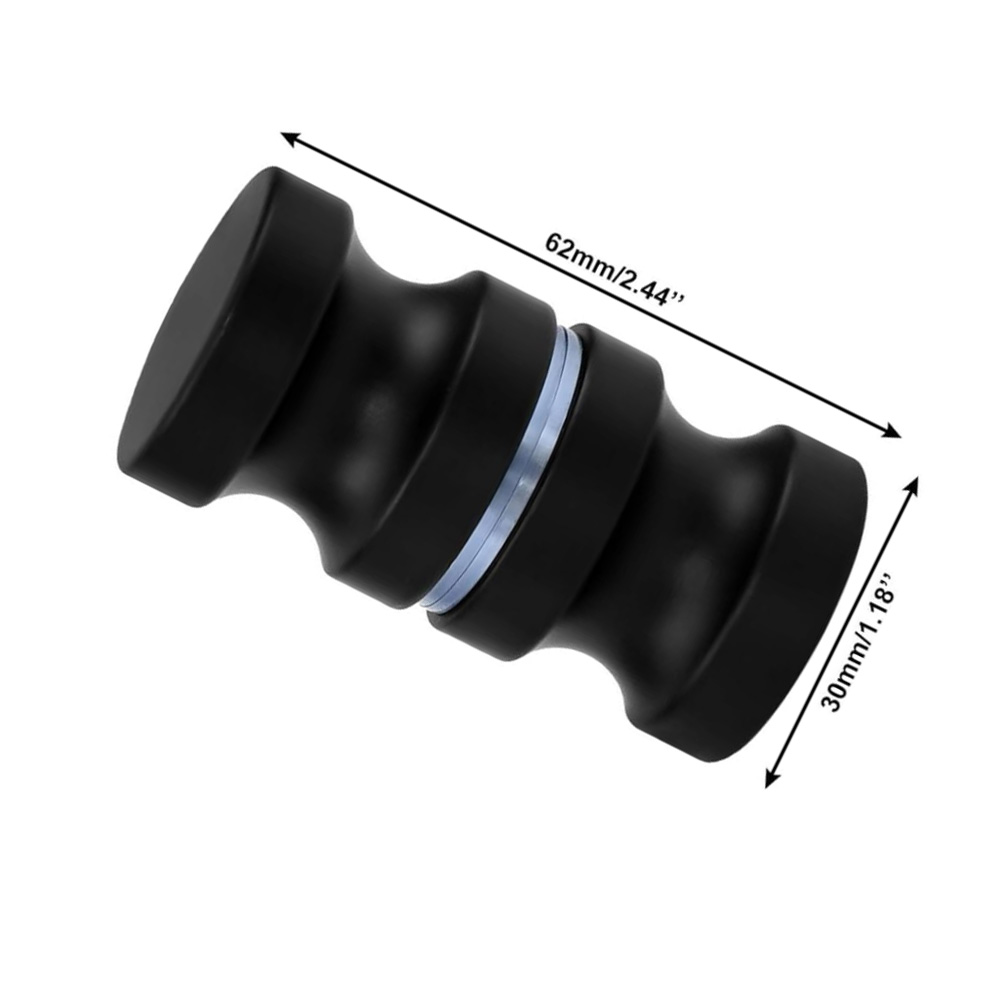Aluminum Glass Door Knob Black - Home Bathroom Hardware recension och pris