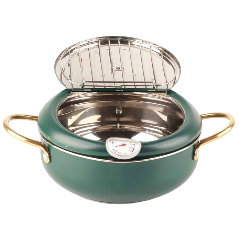 Frying Pot with Thermometer Ja - Home Kitchen & Bathroom recension och pris
