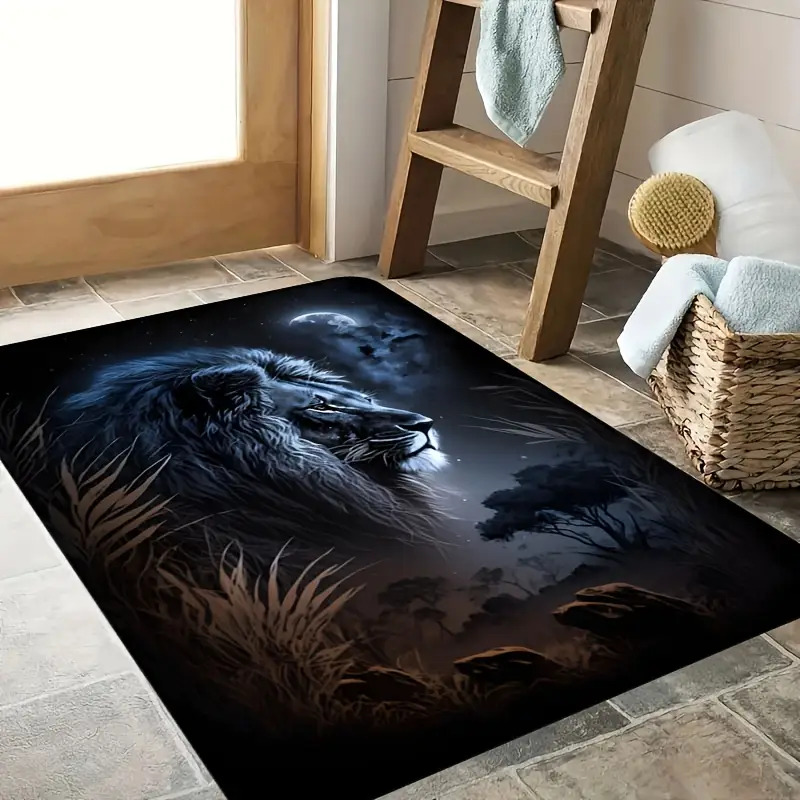 Starry Night Lion Floor Mat -  - Home Toilet Bathroom Design recension och pris