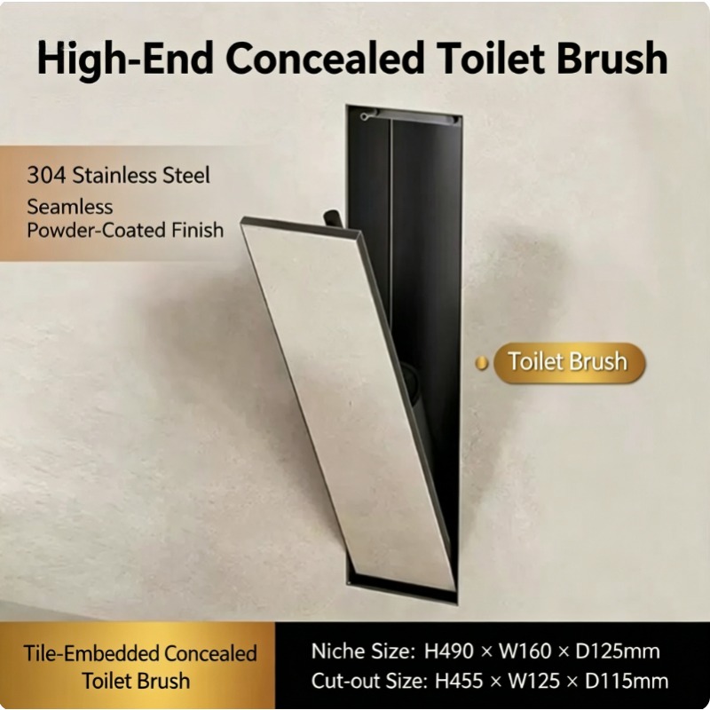 Hidden toilet brush holder+sta - Toilet Brush Holder recension och pris