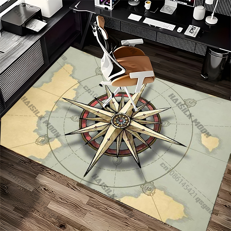 Compass Design Rug for Modern  - Home Toilet Bathroom Design recension och pris