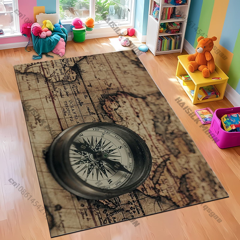 Compass Design Rug for Modern  - Home Toilet Bathroom Design recension och pris