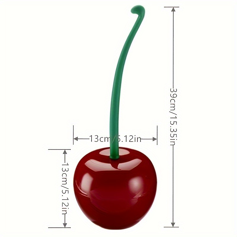 1 cute cherry colored toilet b - Toilet Brush Holder recension och pris