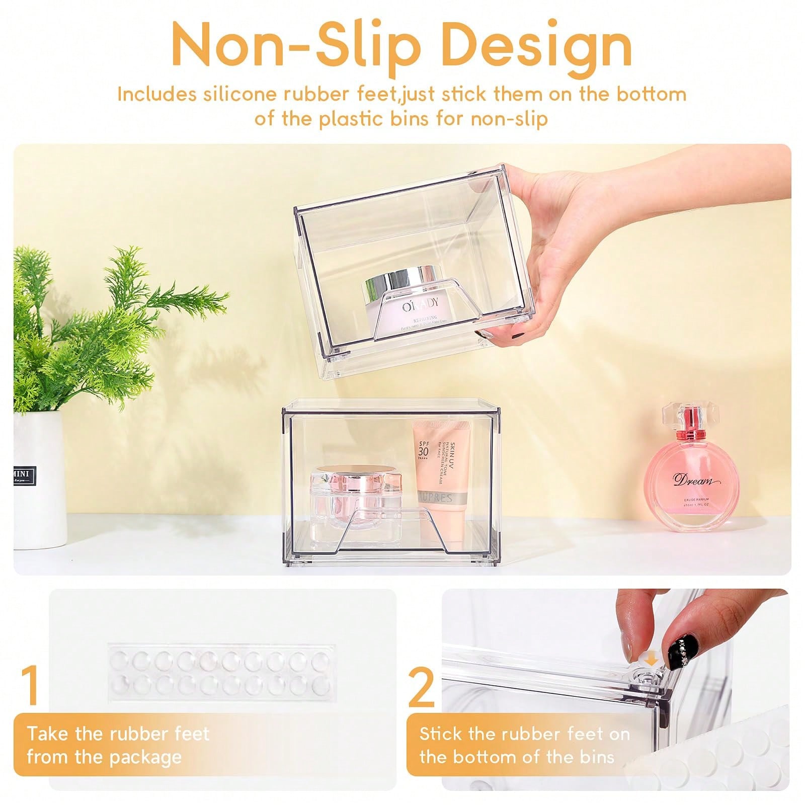 2/4 Pack Stackable Makeup Orga - Home Depot Bathroom Sink recension och pris