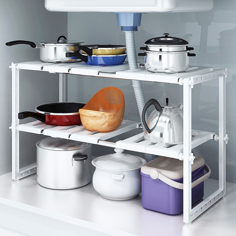 Under Sink Organizer 2-Tier Ex - Home Depot Bathroom Sink recension och pris