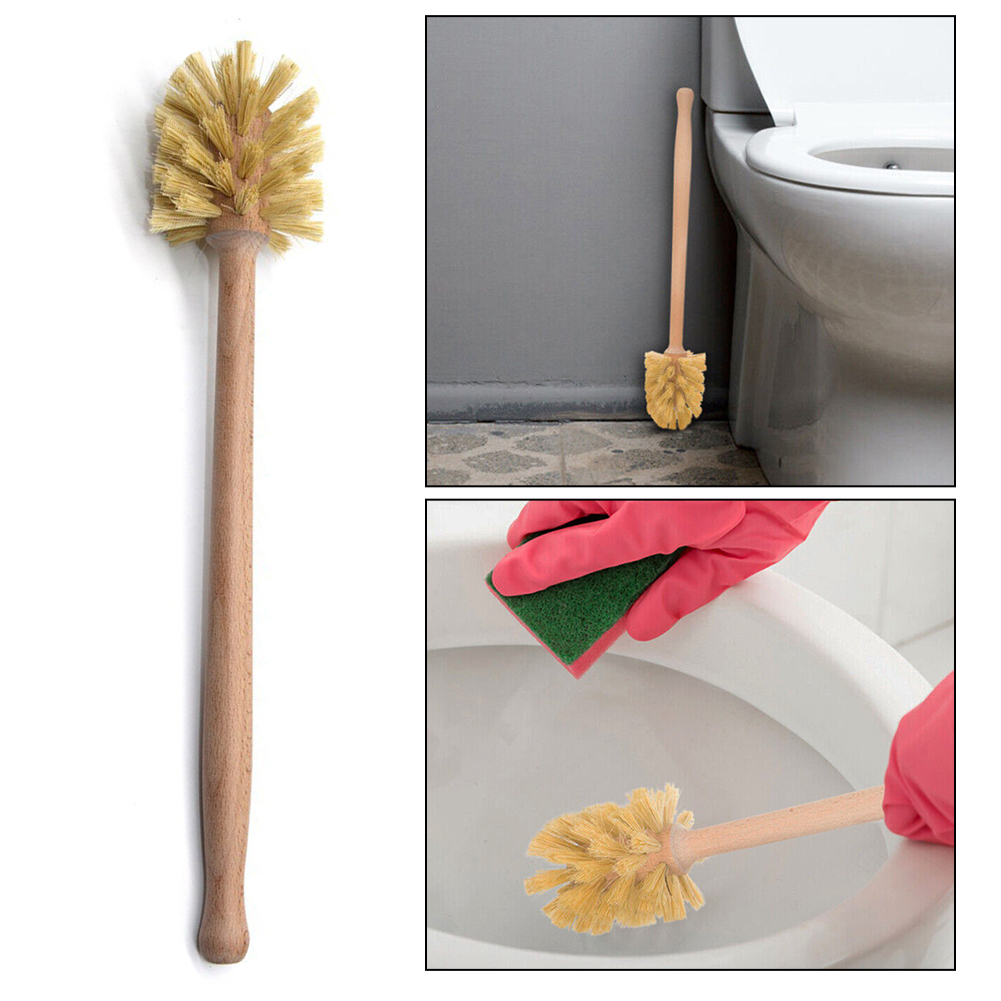1PC Wooden Toilet Brush Long H - Toilet Brush Holder recension och pris