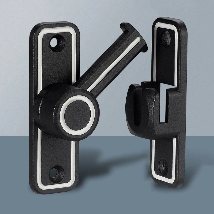 Black Luminous Barn Door Latch - Home Bathroom Hardware recension och pris