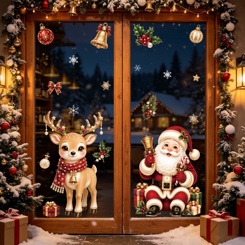 Christmas 2027 New Window Stic - Home Bathroom Window recension och pris