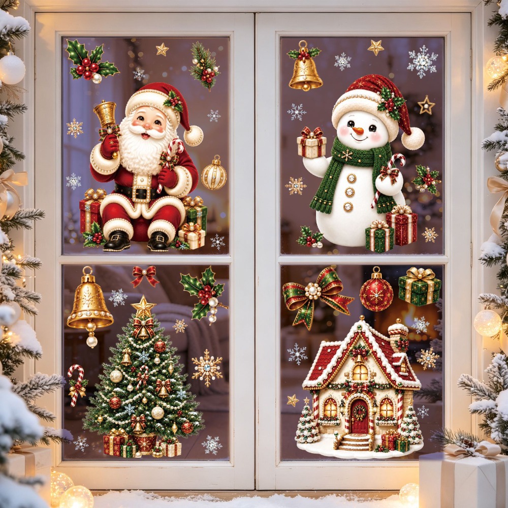 Christmas 2027 New Window Stic - Home Bathroom Window recension och pris