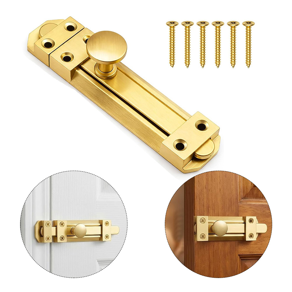 5 Inch Solid Brass Sliding Doo - Home Bathroom Hardware recension och pris