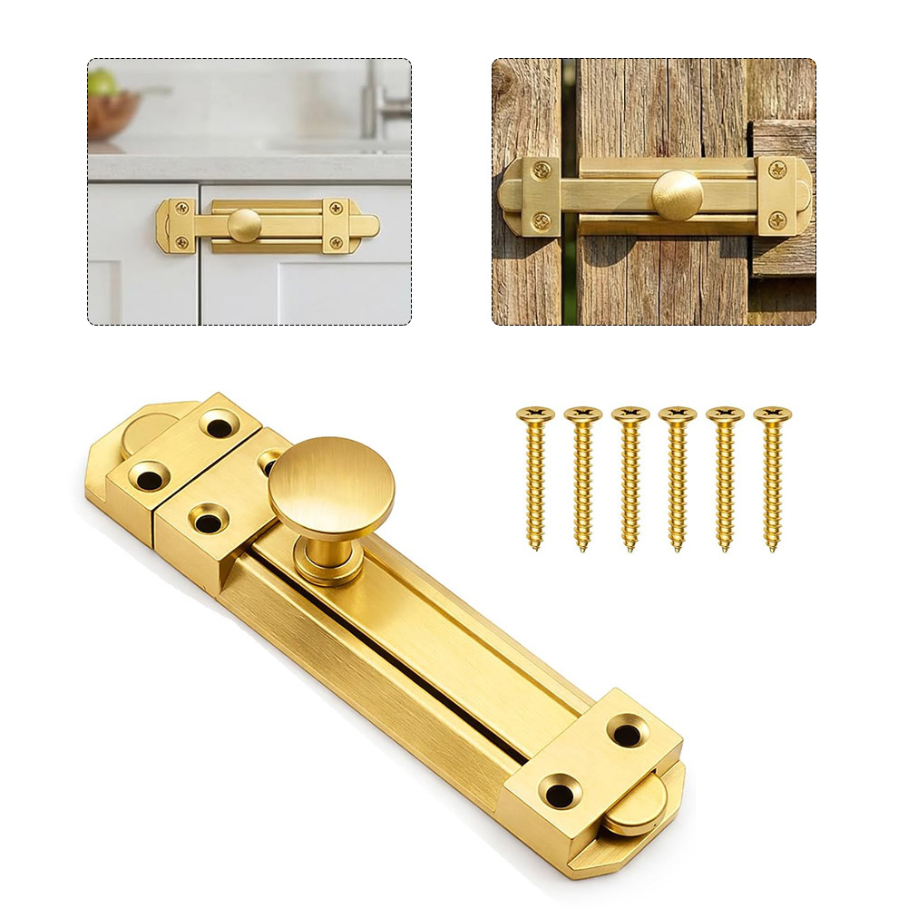 5 Inch Solid Brass Sliding Doo - Home Bathroom Hardware recension och pris