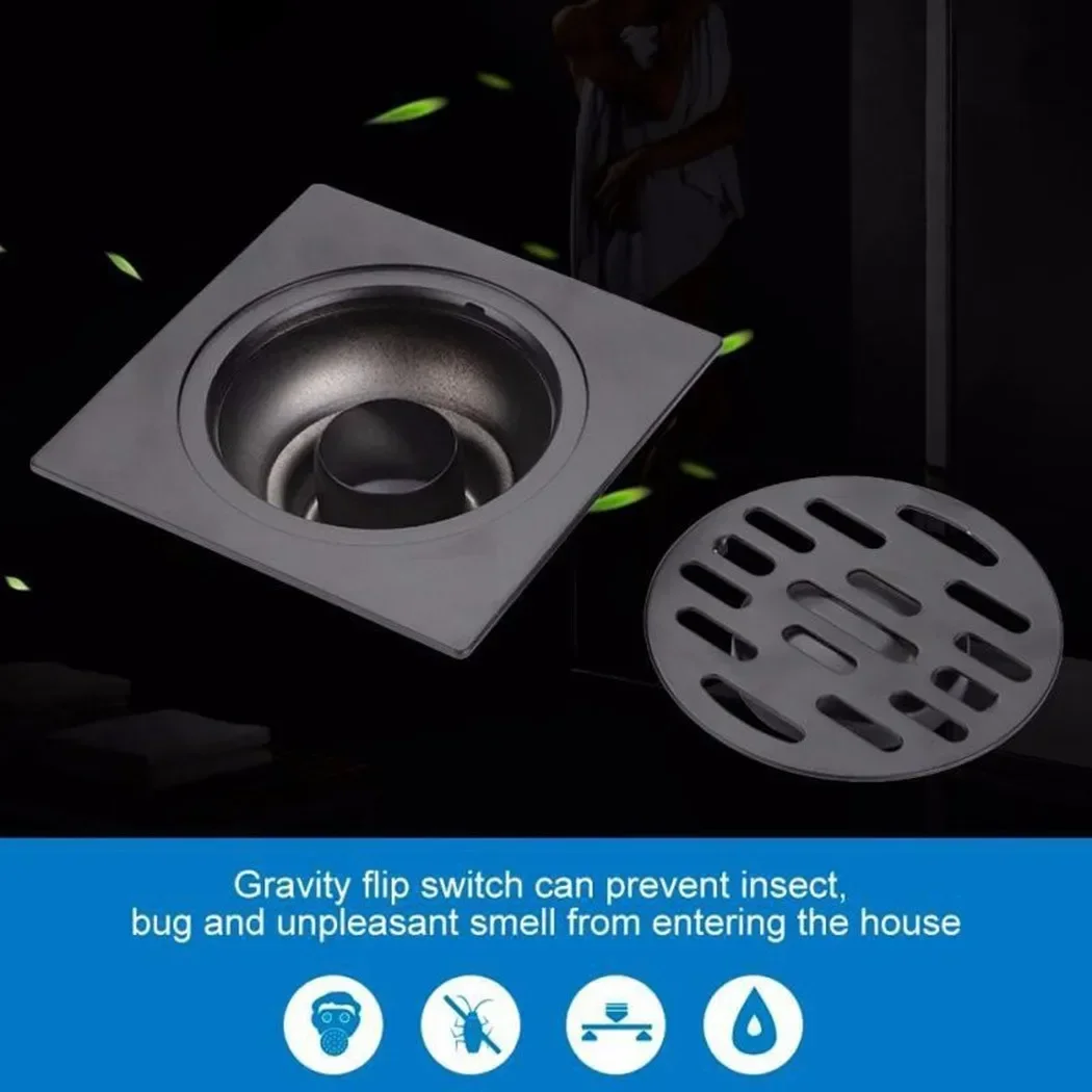 Shower Floor Drain Stainless S - Home Bathroom Hardware recension och pris