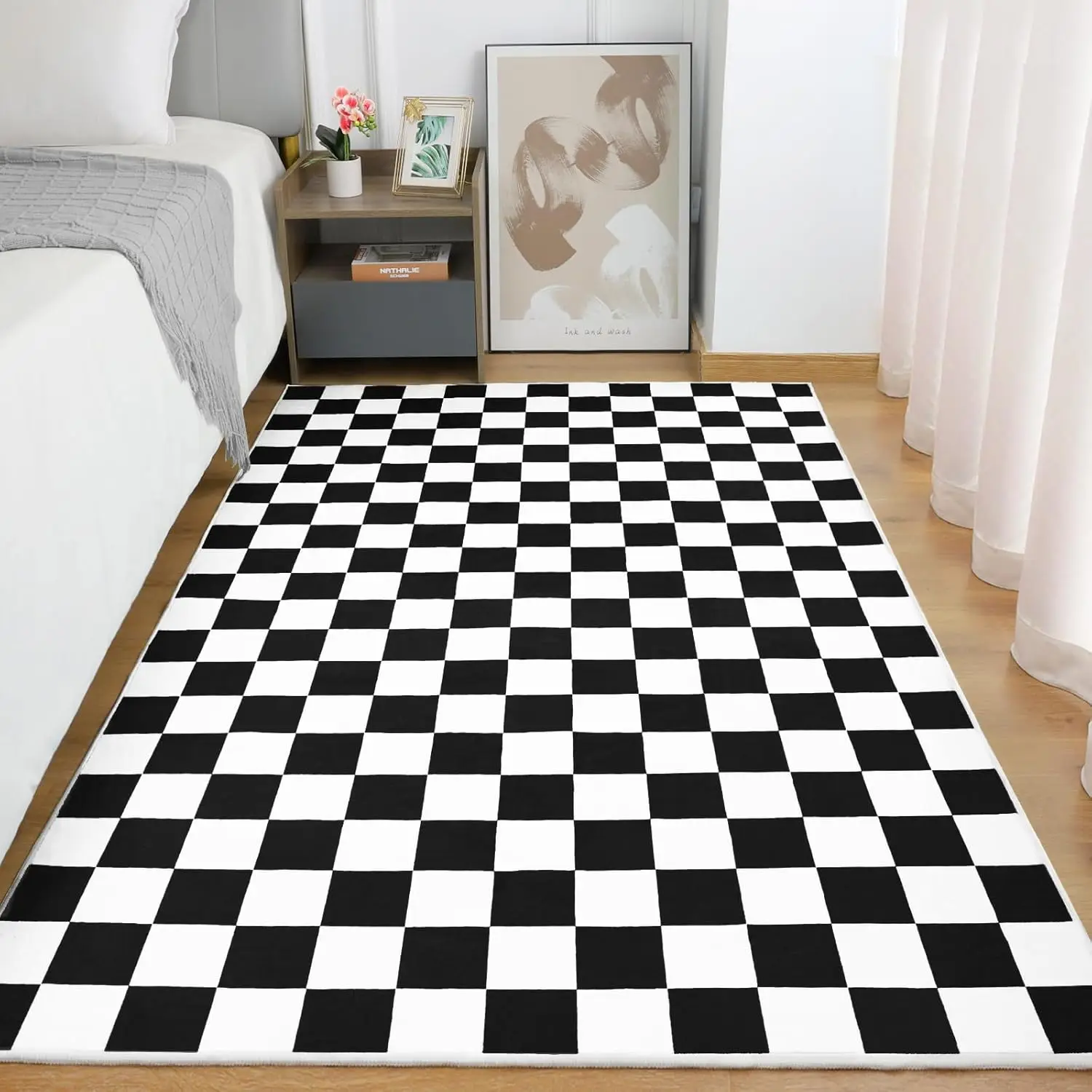 Checkerboard Pattern Carpet Va - Home Toilet Bathroom Design recension och pris