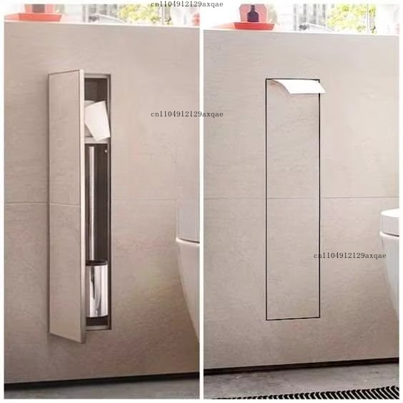 304 Stainless Steel Embedded W - Toilet Brush Holder recension och pris