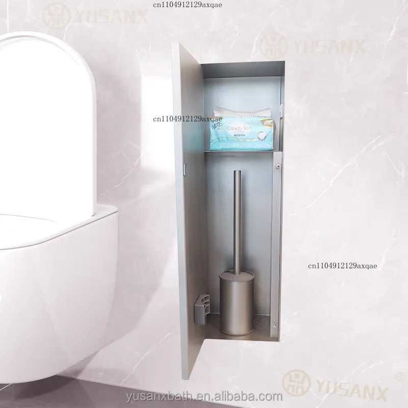 304 Stainless Steel Embedded W - Toilet Brush Holder recension och pris