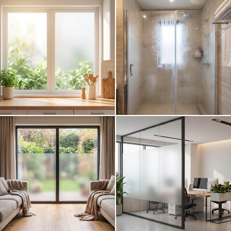 Pure White Frosted Privacy Win - Home Bathroom Window recension och pris