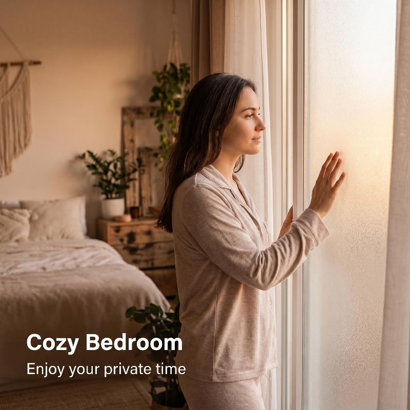 Pure White Frosted Privacy Win - Home Bathroom Window recension och pris