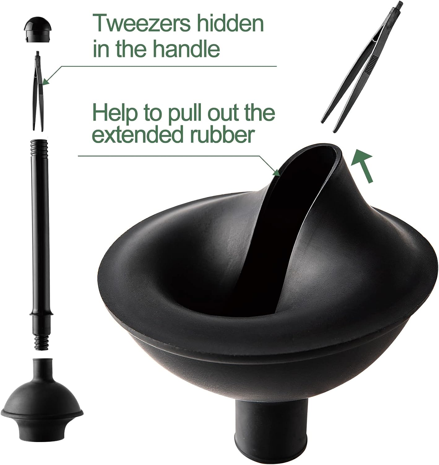 2 In 1 Toilet Brush And Plunge - Toilet Brush Holder recension och pris
