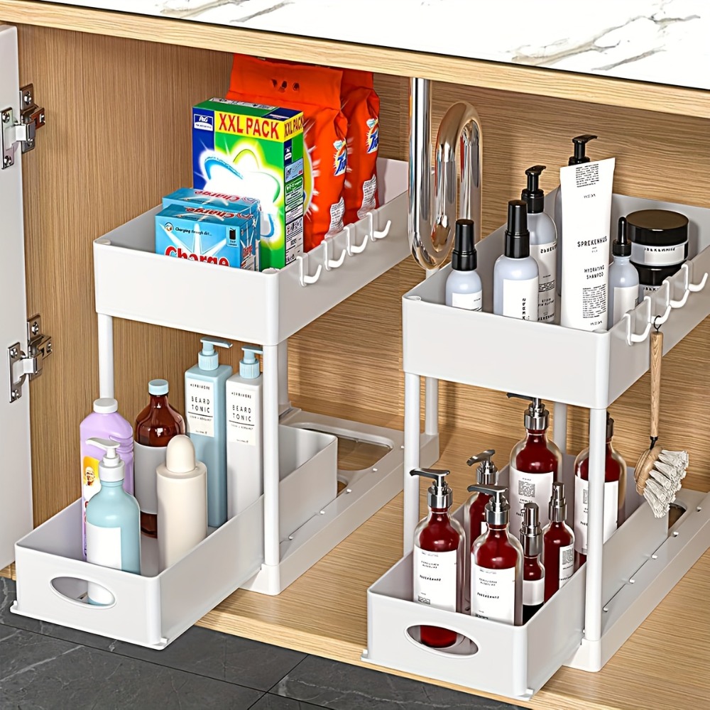 2-Tier Sliding Under Sink Orga - Home Depot Bathroom Sink recension och pris