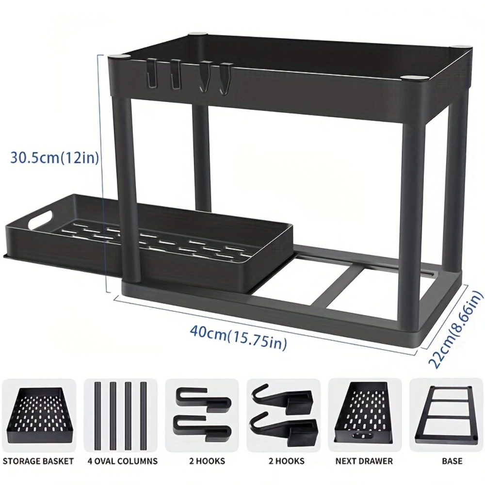 2-Tier Sliding Under Sink Orga - Home Depot Bathroom Sink recension och pris
